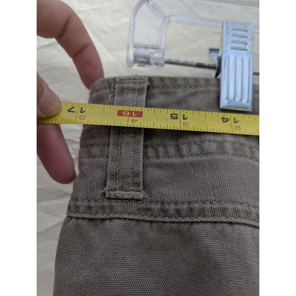 Eddie Bauer Outdoor Cargo Pockets Pants Men's 34 X 32 Khaki Beige Hiking Cotton - Picture 9 of 11